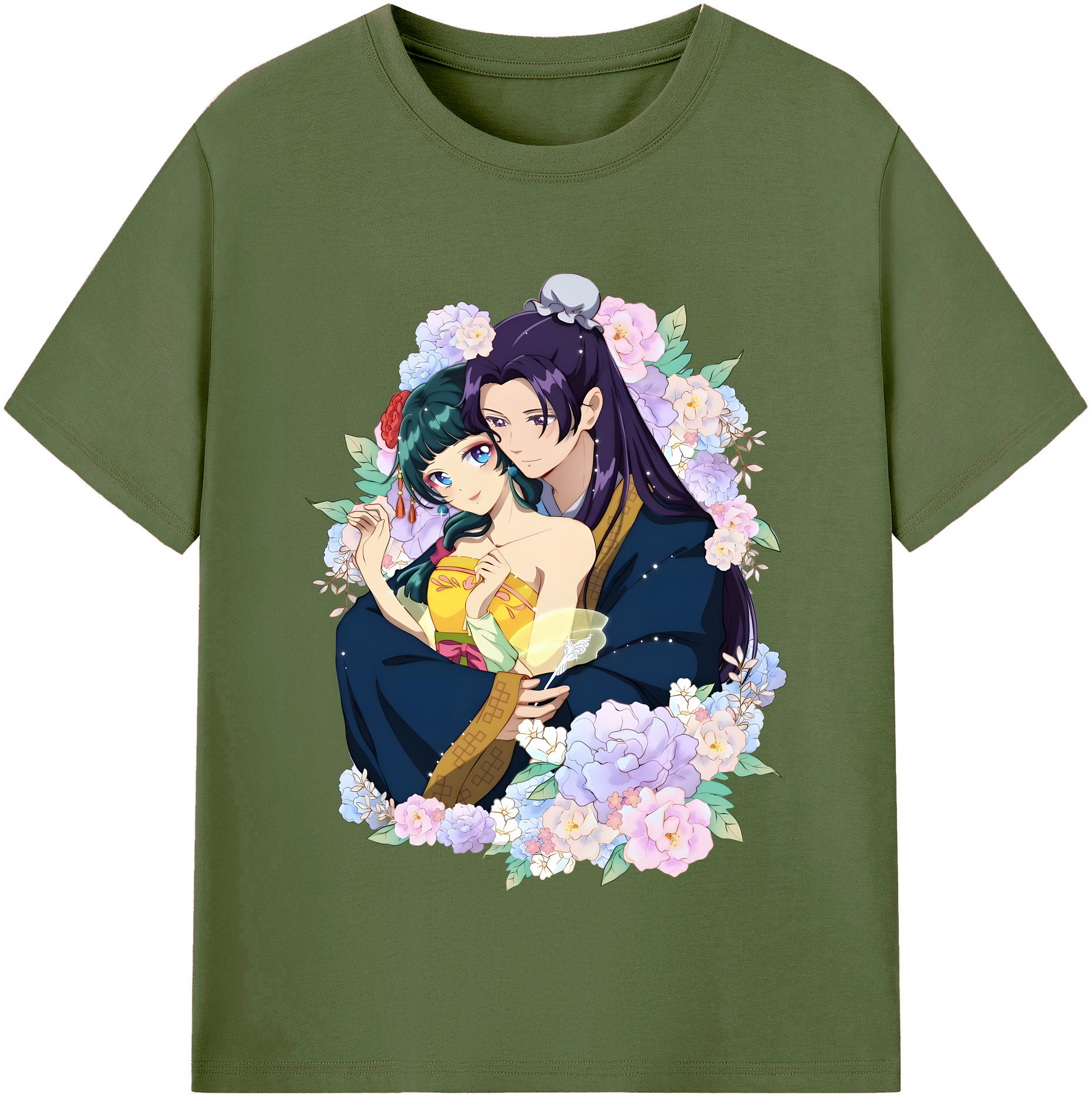 （画像用） 薬屋のひとりごと The Apothecary Diaries 綿100％半袖Tシャツ（フロントプリント）